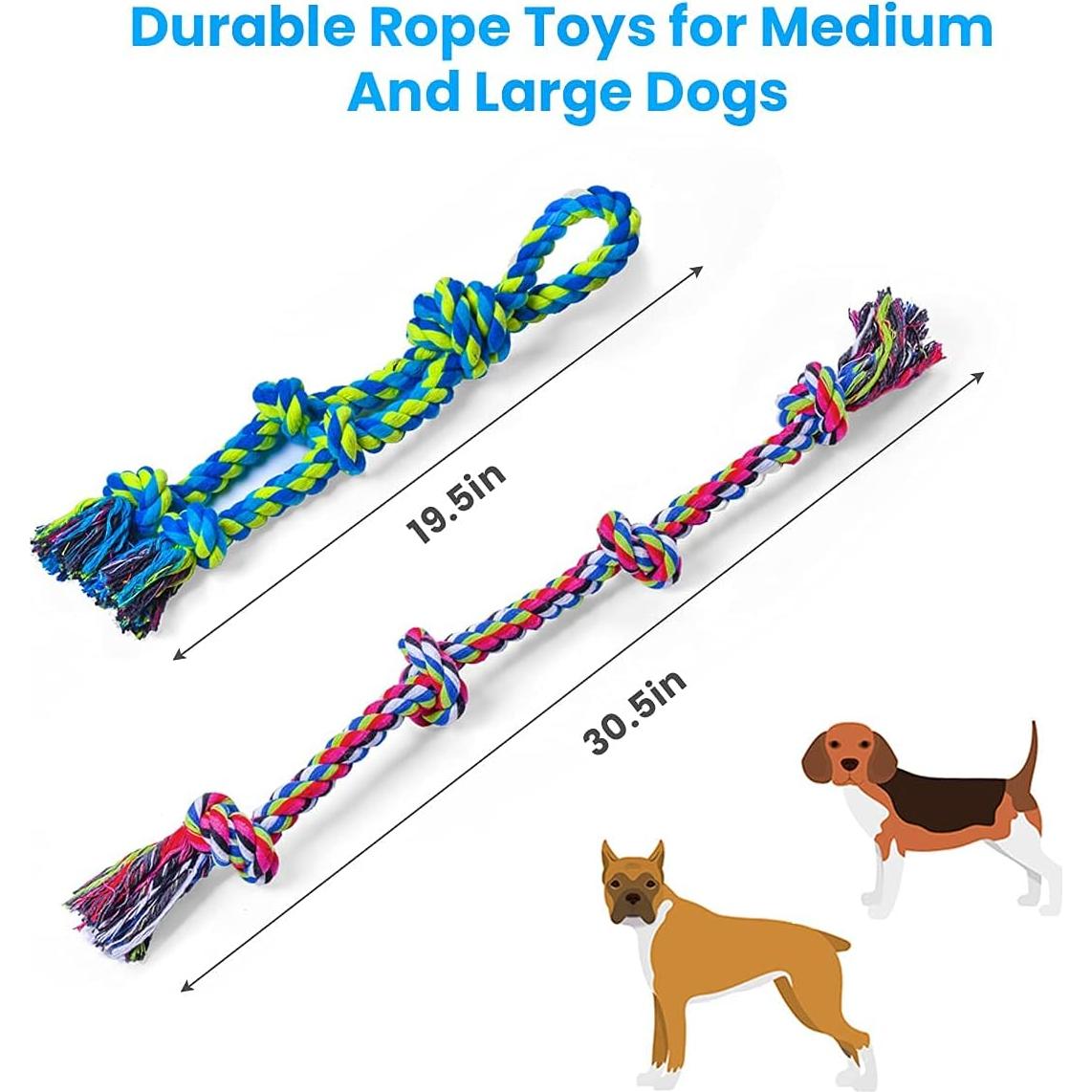 Juguetes de Cuerda para Perros Feeko XL Indestructibles 2 Pzas