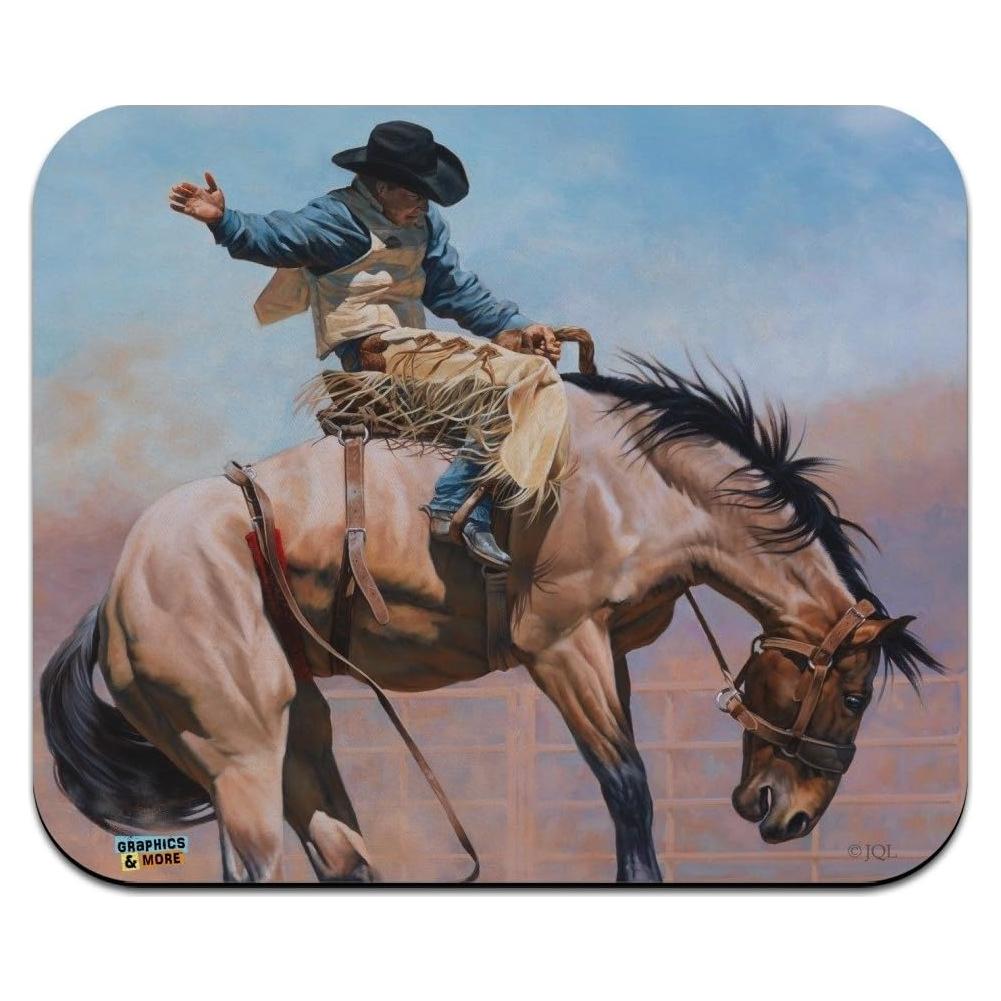 Alfombrilla de Ratón Gráficos & More Caballo Vaquero 23.6x19.8cm