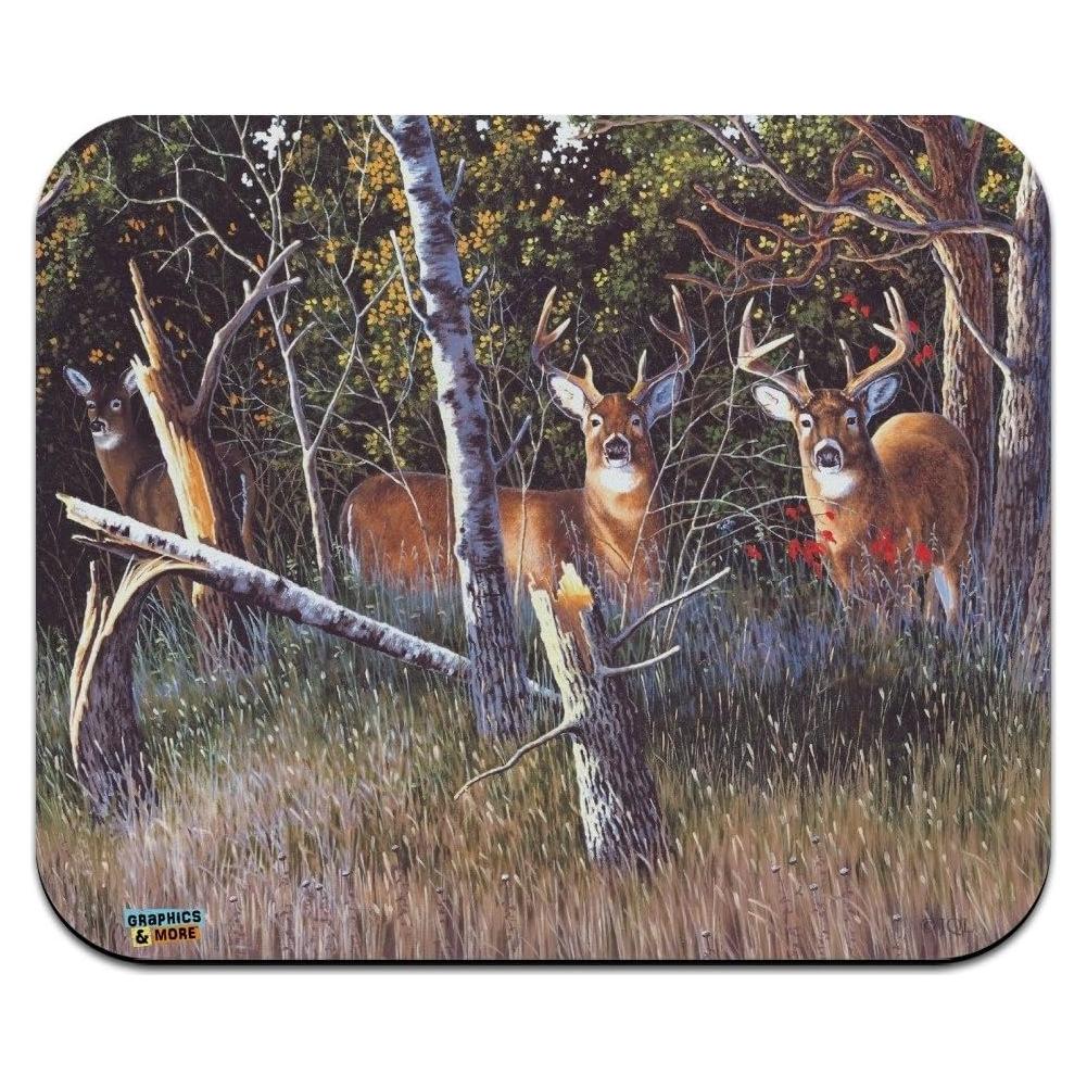 Alfombrilla de Ratón Graphics & More Ciervo en el Bosque 23.6x19.8cm