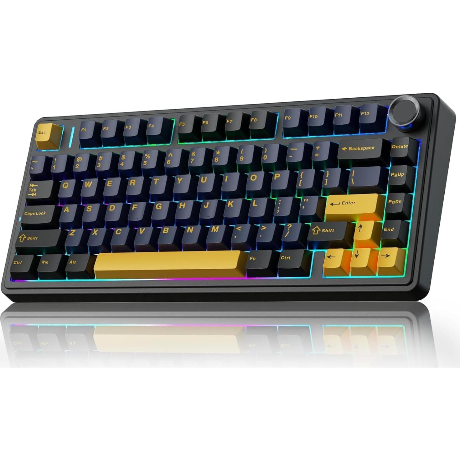 Combo Teclado Mecánico Inalámbrico AULA F75 y Ratón SC580 Blanco