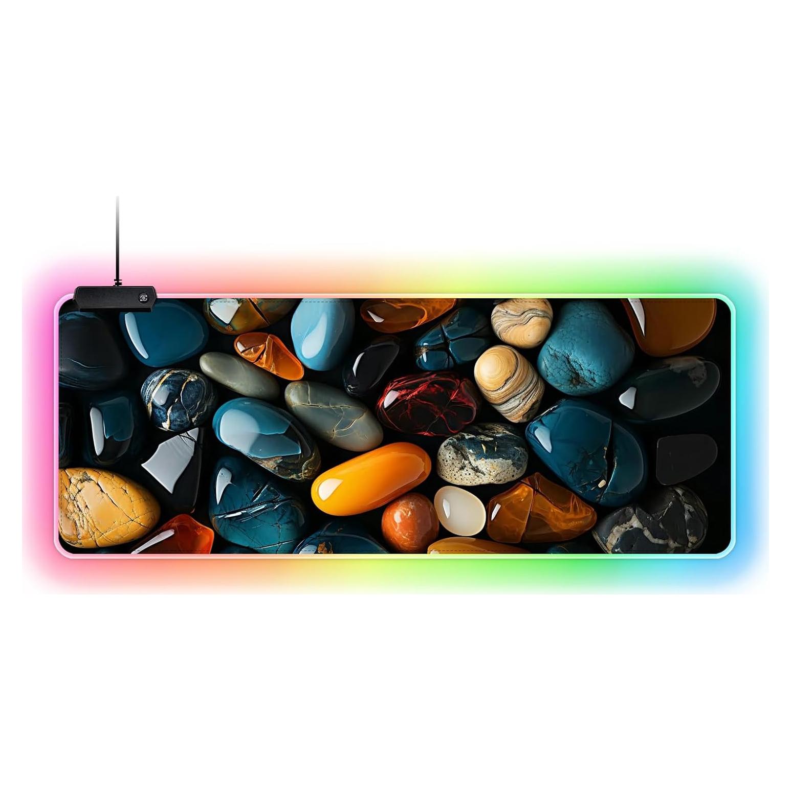 Alfombrilla de Ratón RGB VAULTUSCN XXL 80x30cm Impermeable