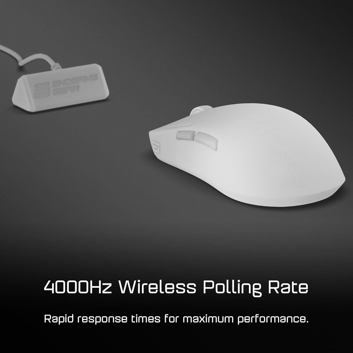 Ratón Gaming Inalámbrico Endgame Gear OP1w 4K Blanco 4000Hz