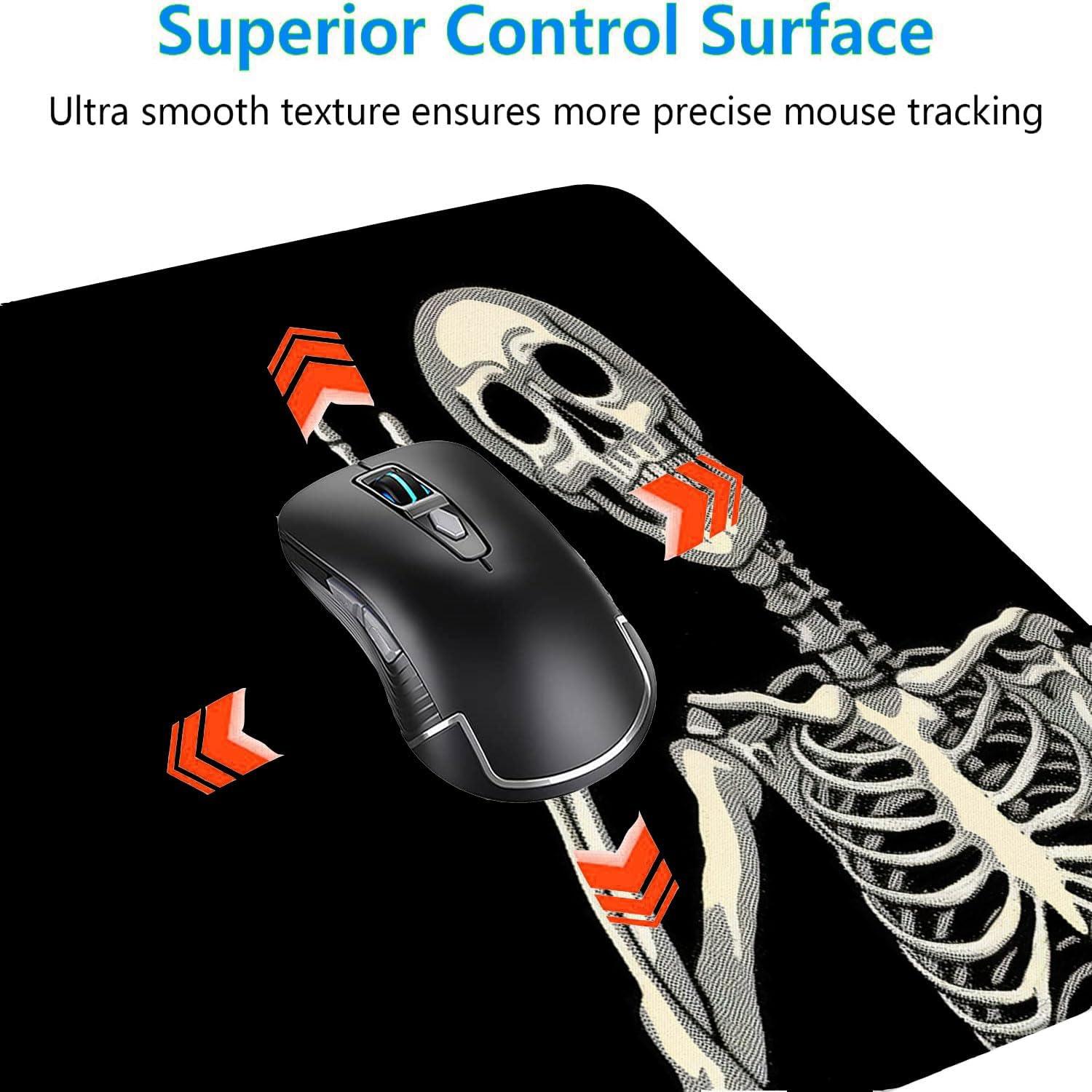 Alfombrilla de Ratón XL WZMBZF Calavera Esqueleto 80x30cm