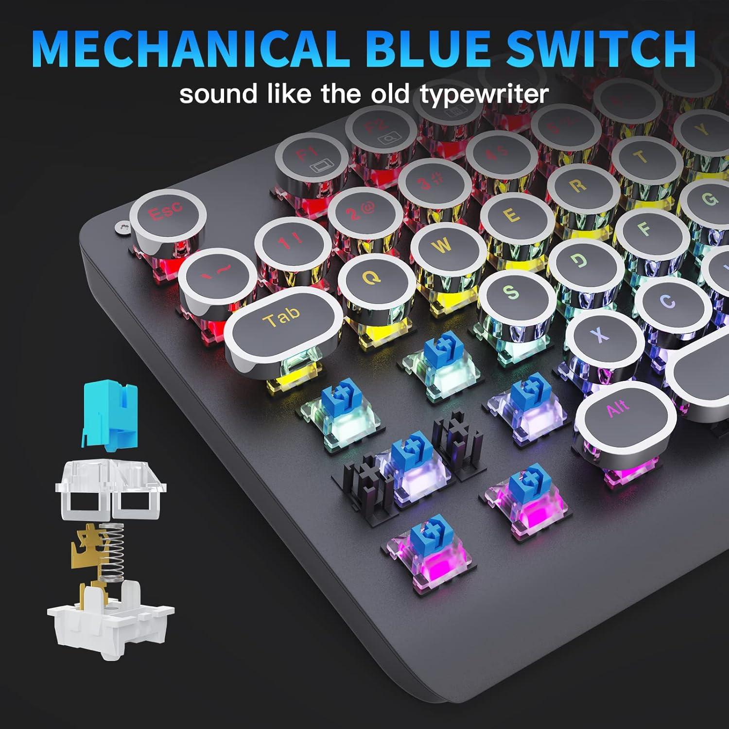 Teclado Mecánico E-YOOSO K-600R USB Retroiluminado 104 Teclas