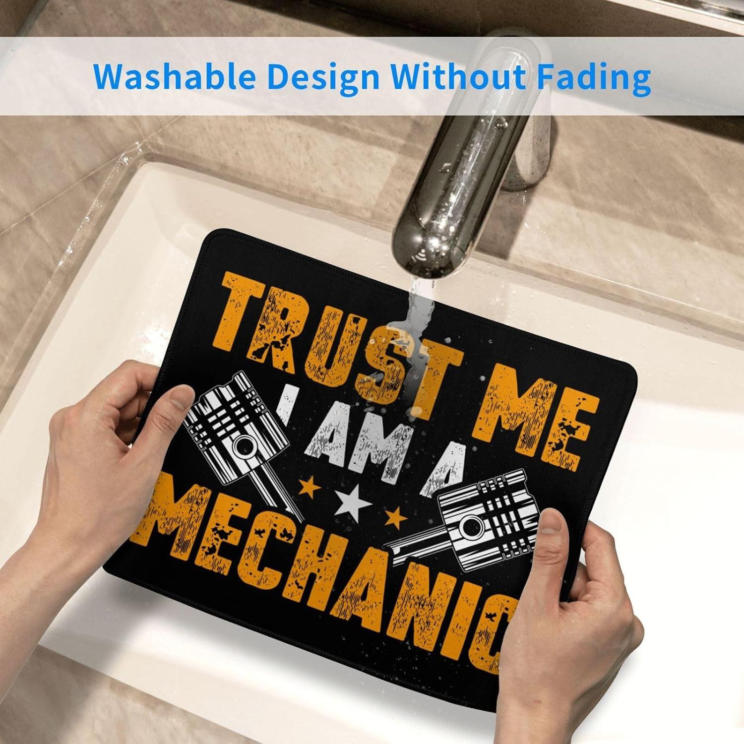 Trust Me I Am A Mechanic Mouse Pad 10x12 in Waterproof Non-Slip Rubber Mouse Pad for Laptop Office Desk Accessories Gaming Mouse Pad