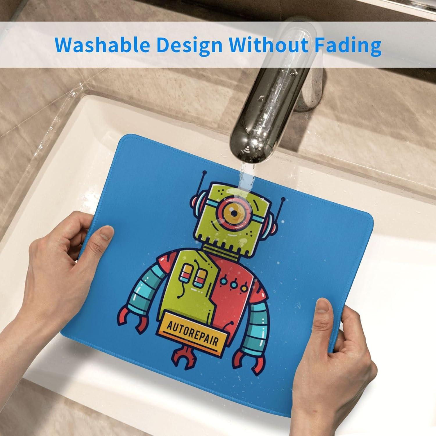 Alfombrilla de Ratón Mecánico QIZYOQA 25.4x30.48 cm Antideslizante