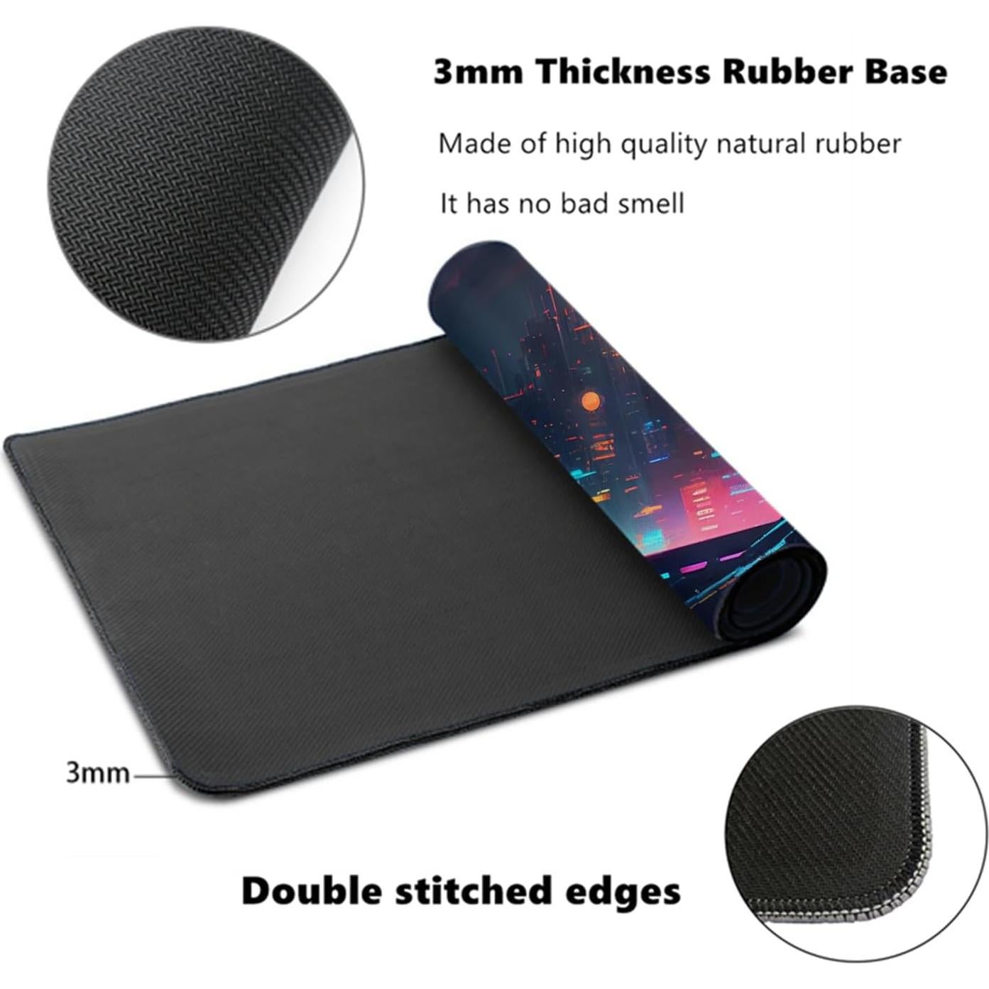 Alfombrilla de Ratón Grande TABANDTAB 80x40cm Antideslizante