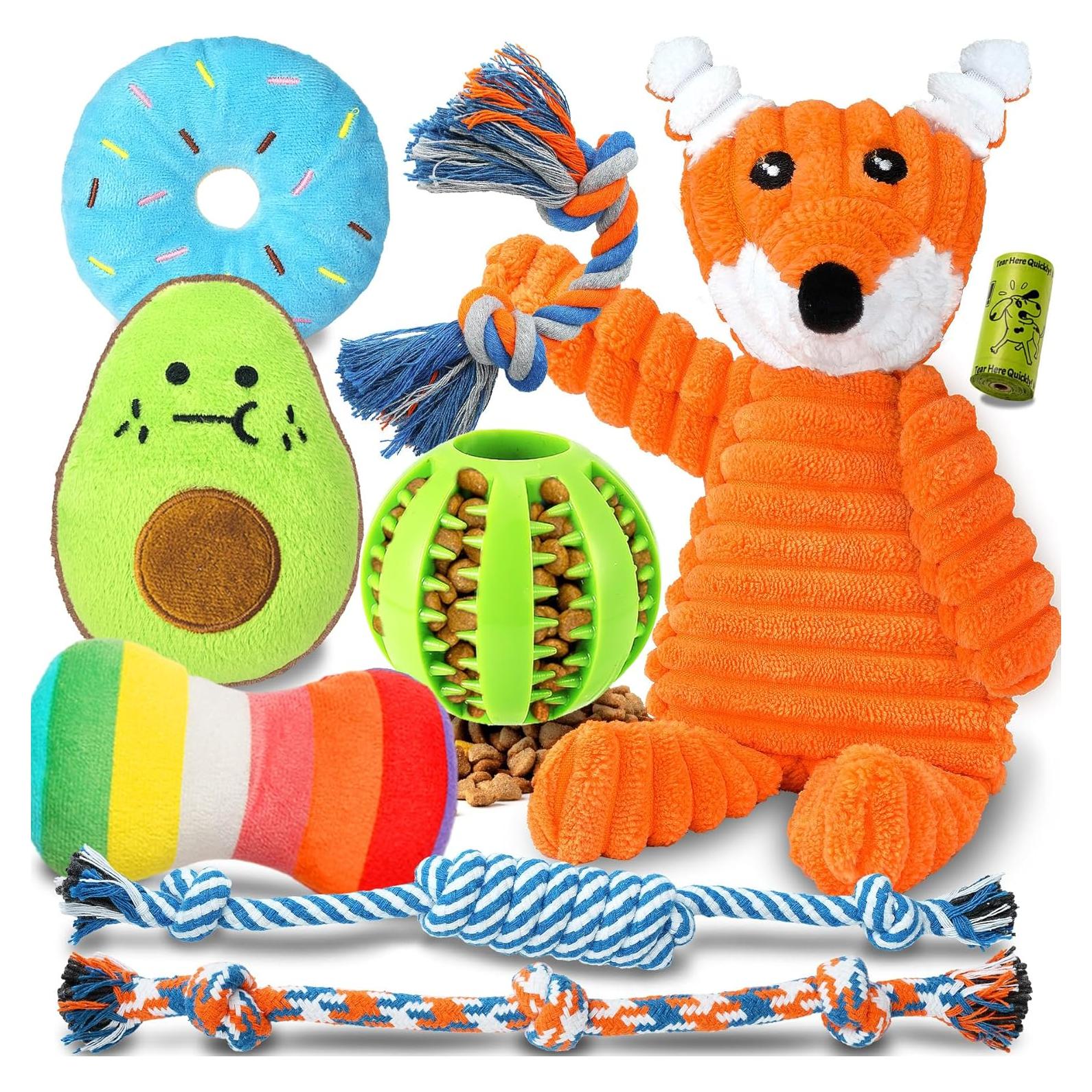 Juguetes de Cachorro Zeaxuie 9 Piezas para Masticar