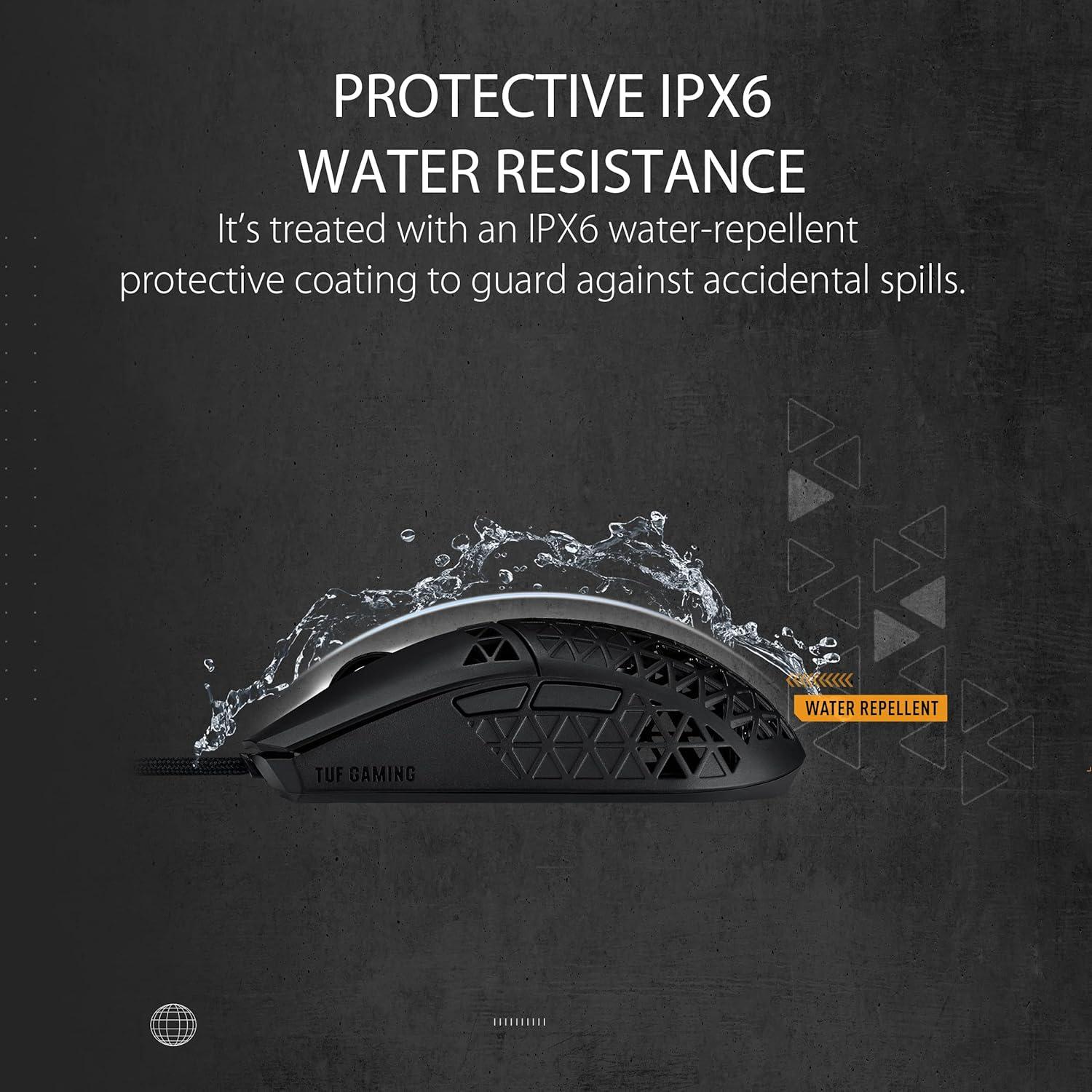 Ratón Gaming ASUS TUF M4 Air | 16,000 DPI, 47g, Negro