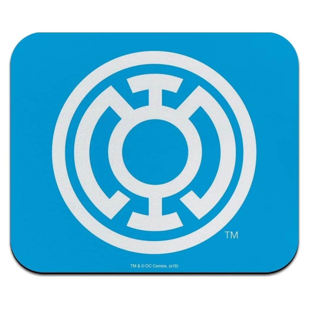 Green Lantern Blackest Night Blue Lantern Logo Low Profile Thin Mouse Pad Mousepad
