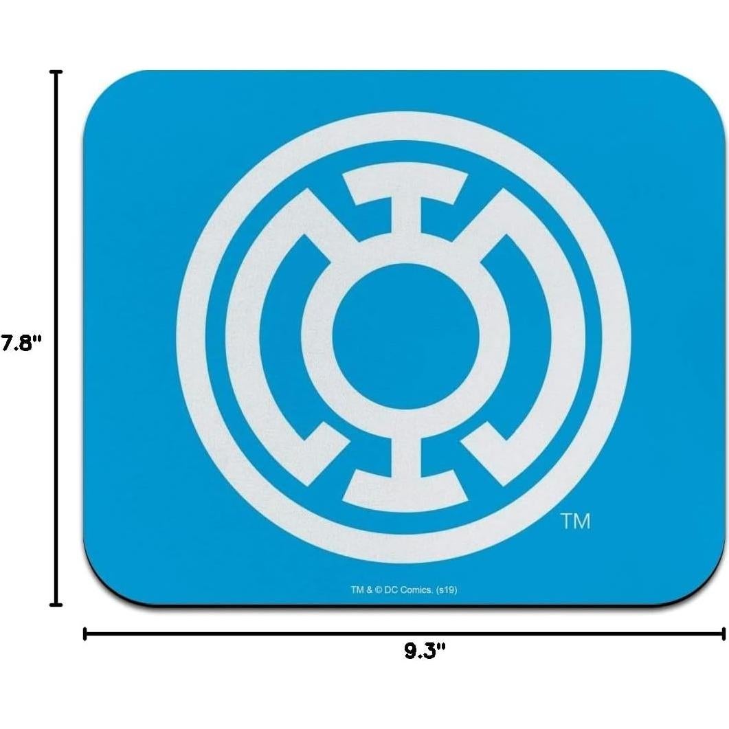 Green Lantern Blackest Night Blue Lantern Logo Low Profile Thin Mouse Pad Mousepad