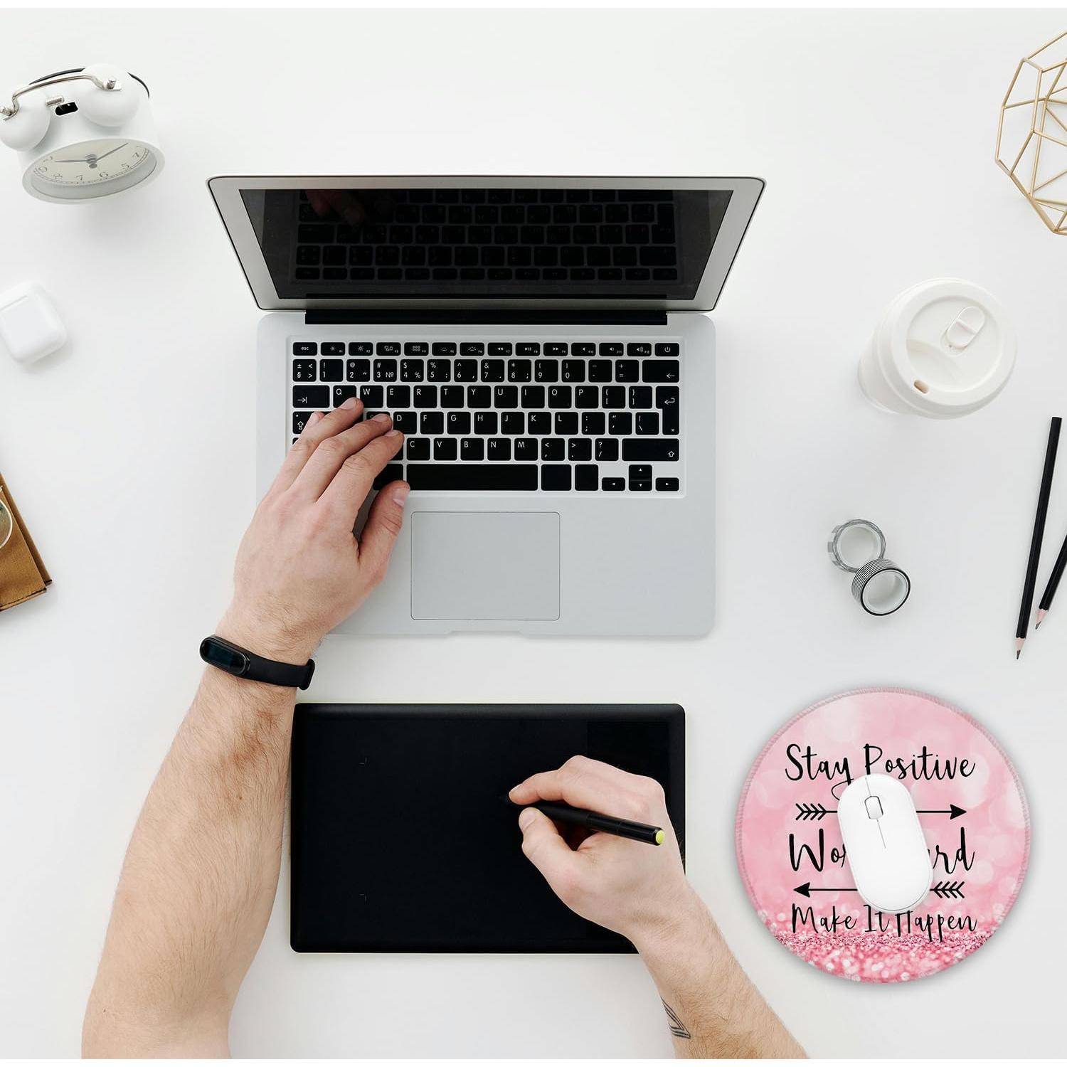 Alfombrilla de Ratón Ghatobty Redonda 20.32 cm Cita Inspiradora