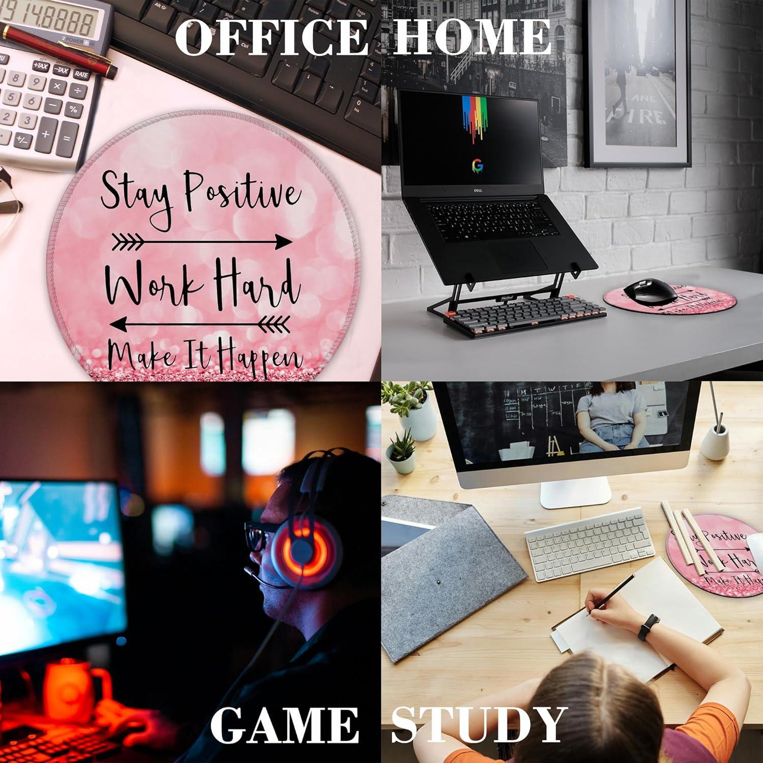 Alfombrilla de Ratón Ghatobty Redonda 20.32 cm Cita Inspiradora