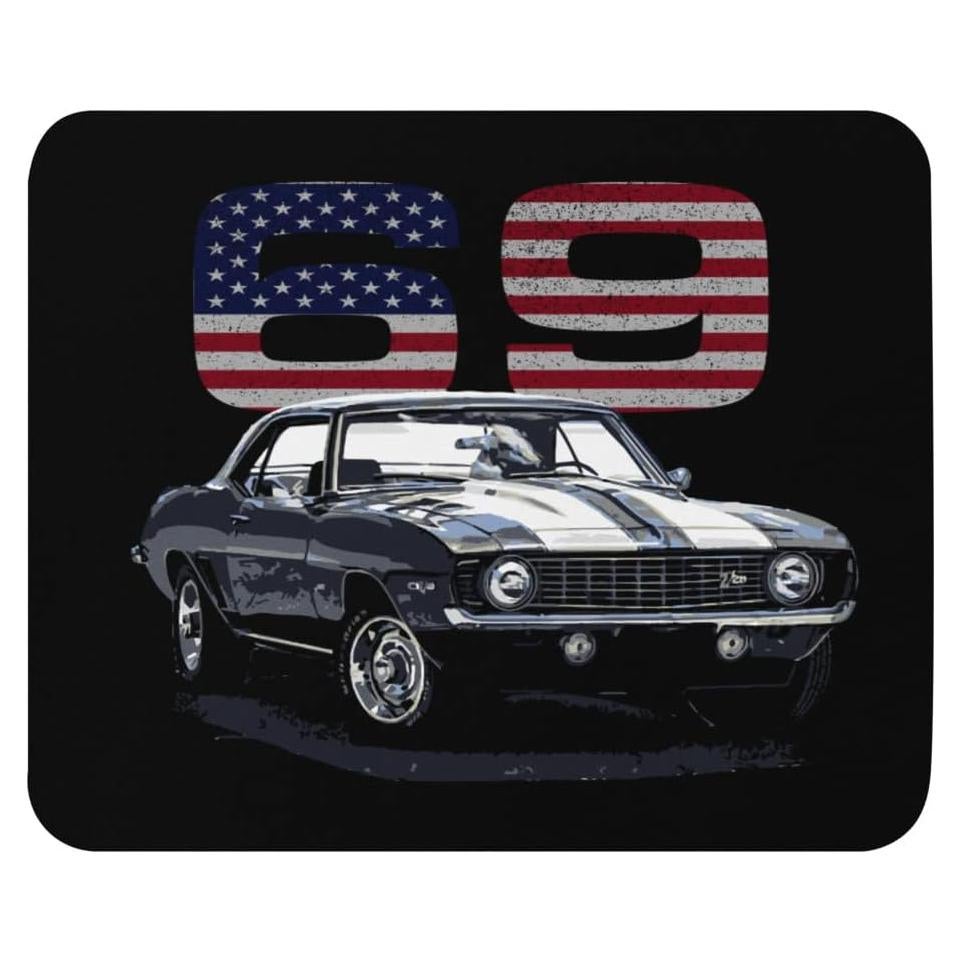 1969 69 Camaro Chevy Muscle Cars American Collector Car Mouse pad
