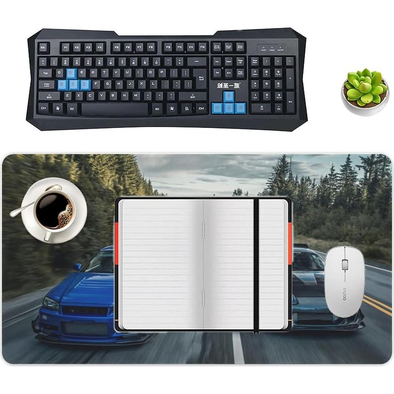 Alfombrilla de Ratón Grande JDM Josnmre 40x75cm Antideslizante