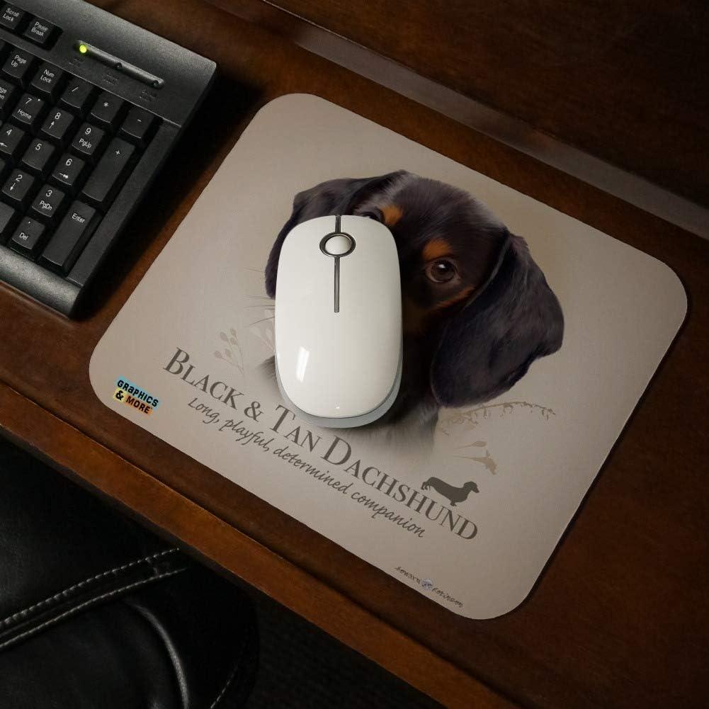 Mouse Pad Personalizado Perro Salchicha Black and Tan 23.6x19.8cm