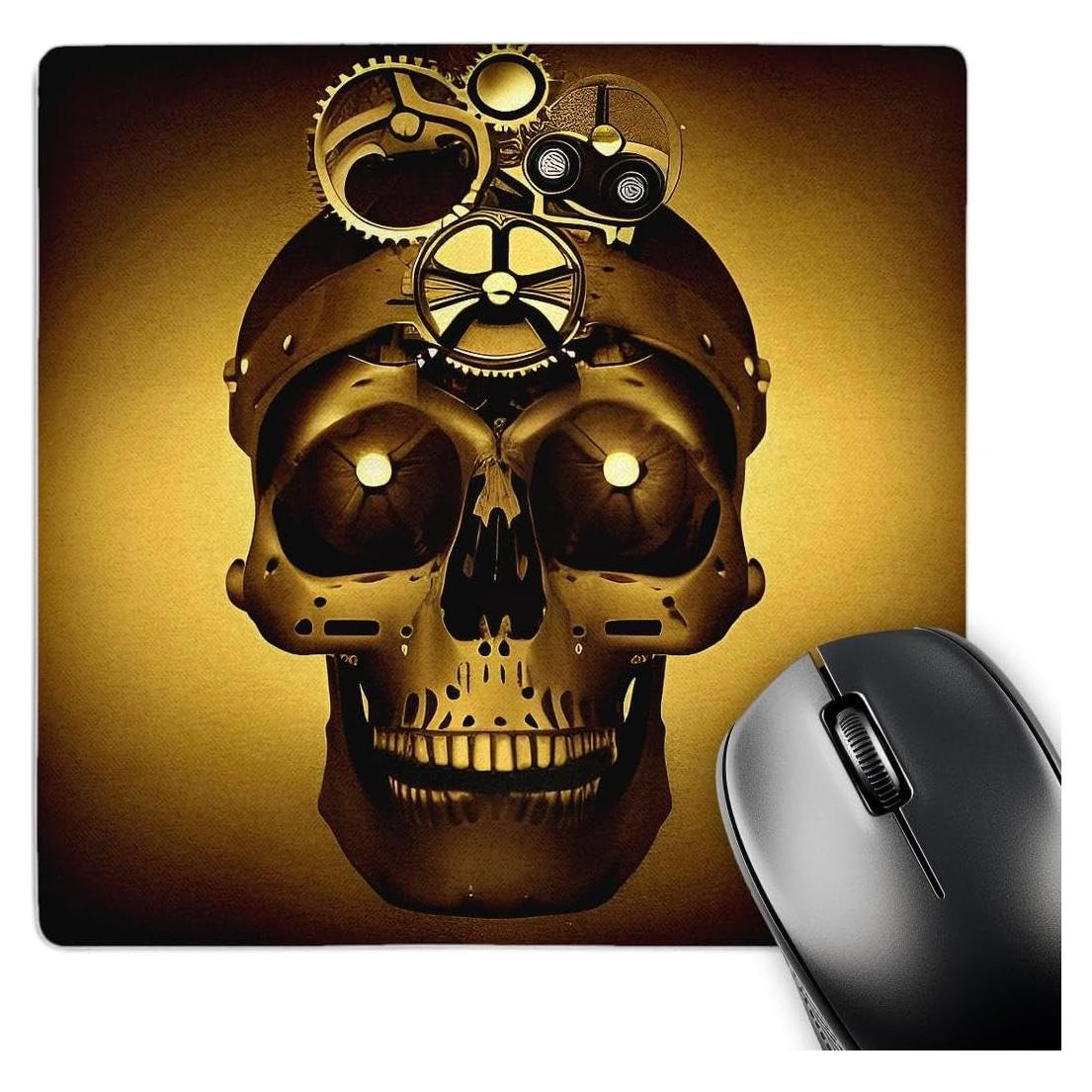Alfombrilla para Ratón 3dRose Calavera Steampunk 20x20 cm