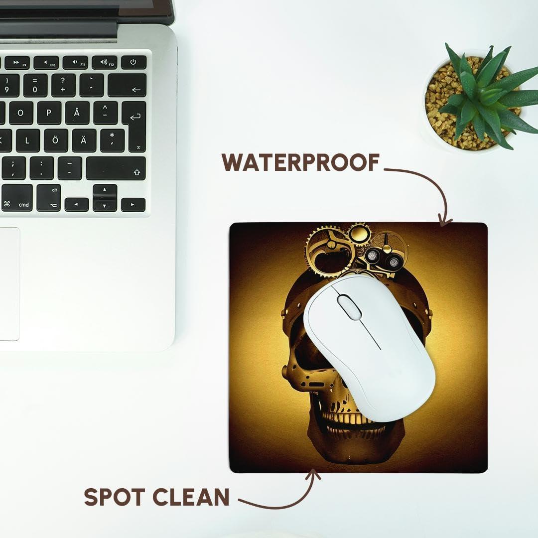 Alfombrilla para Ratón 3dRose Calavera Steampunk 20x20 cm