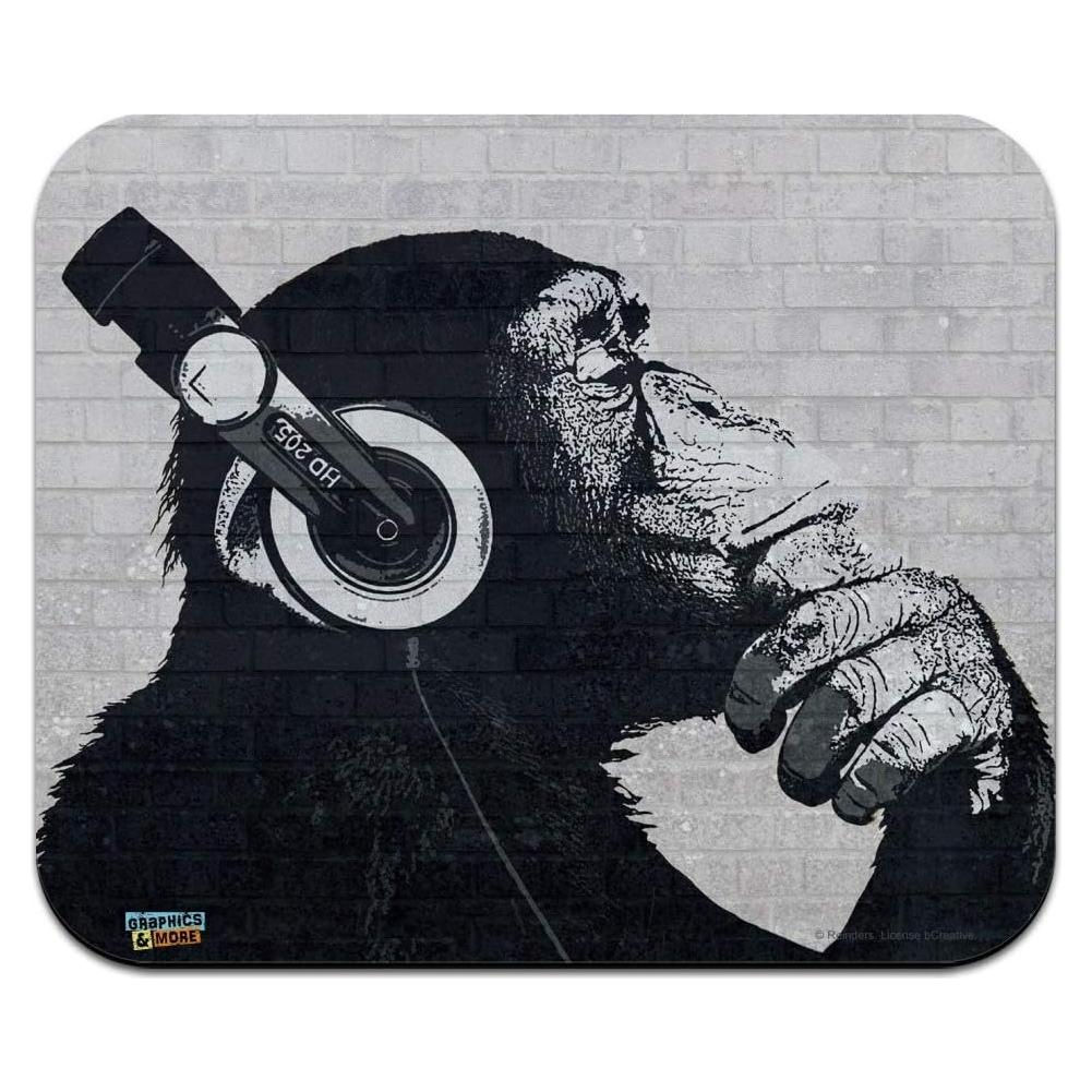 Alfombrilla de Ratón Graphics & More Mono Personalizada 23.6x19.8cm