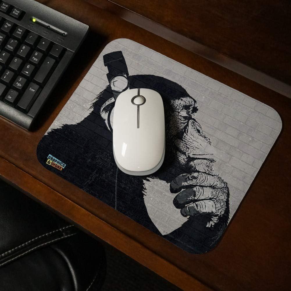 Alfombrilla de Ratón Graphics & More Mono Personalizada 23.6x19.8cm
