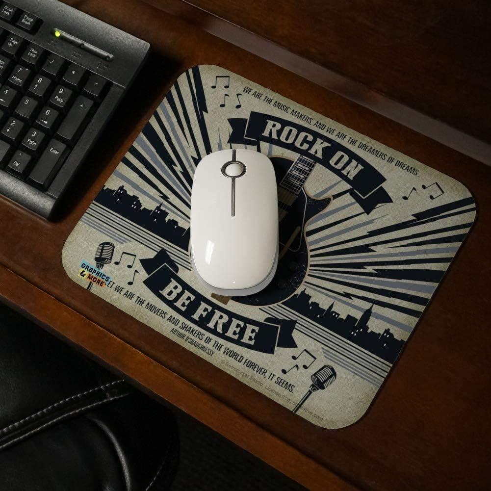Alfombrilla de Ratón Rock On Be Free Graphics & More 23.6x19.8cm