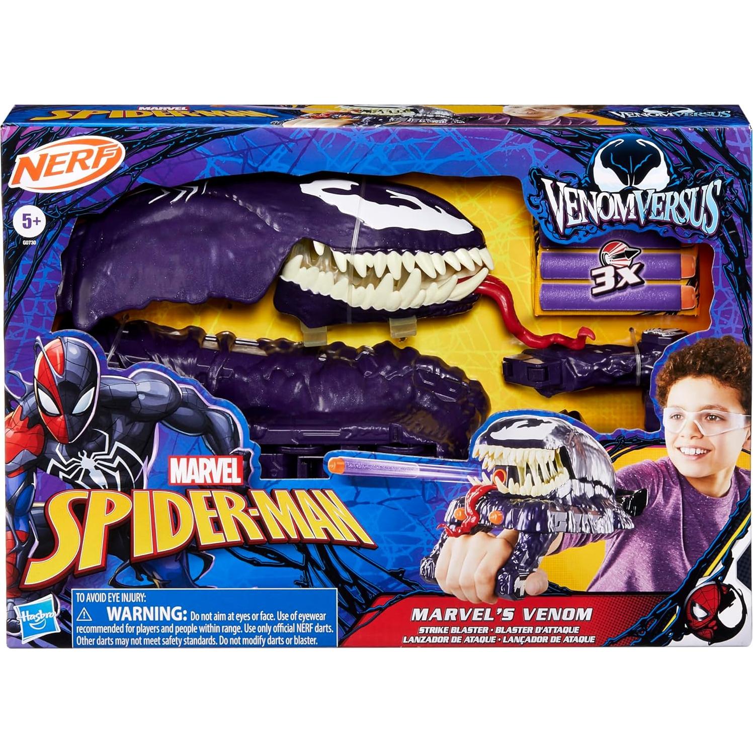 Blaster NERF Marvel Spider-Man VenomVersus - Juguete para Niños 5+
