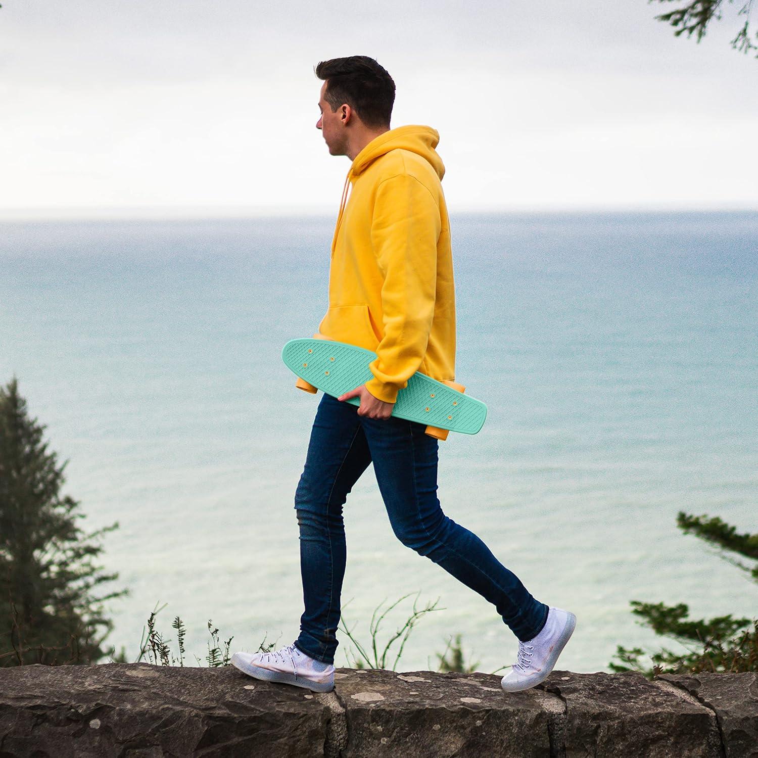 Skateboard Retrospec Quip 22.5" Verde Mar Completo