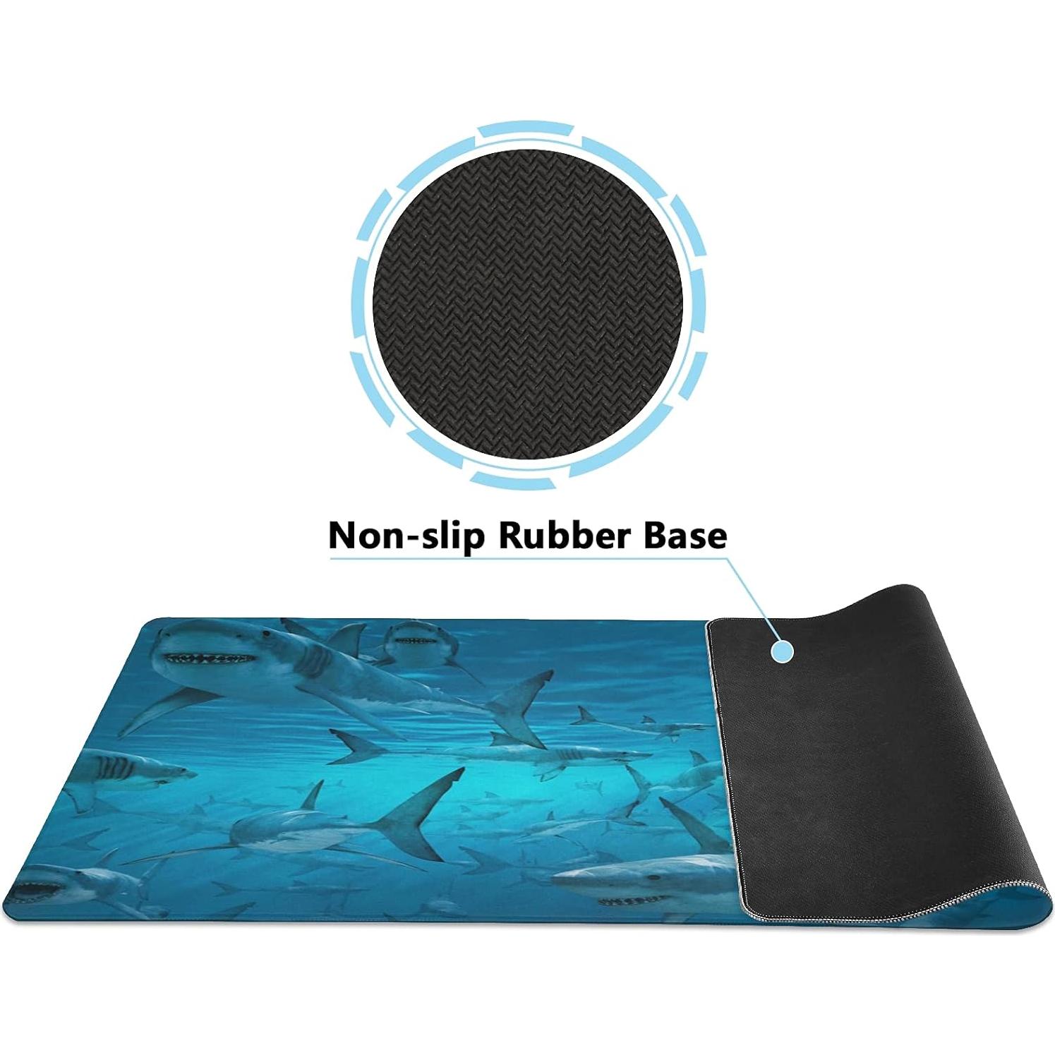 Alfombrilla de Ratón Grande xigua Sea Shark 80x40 cm Antideslizante