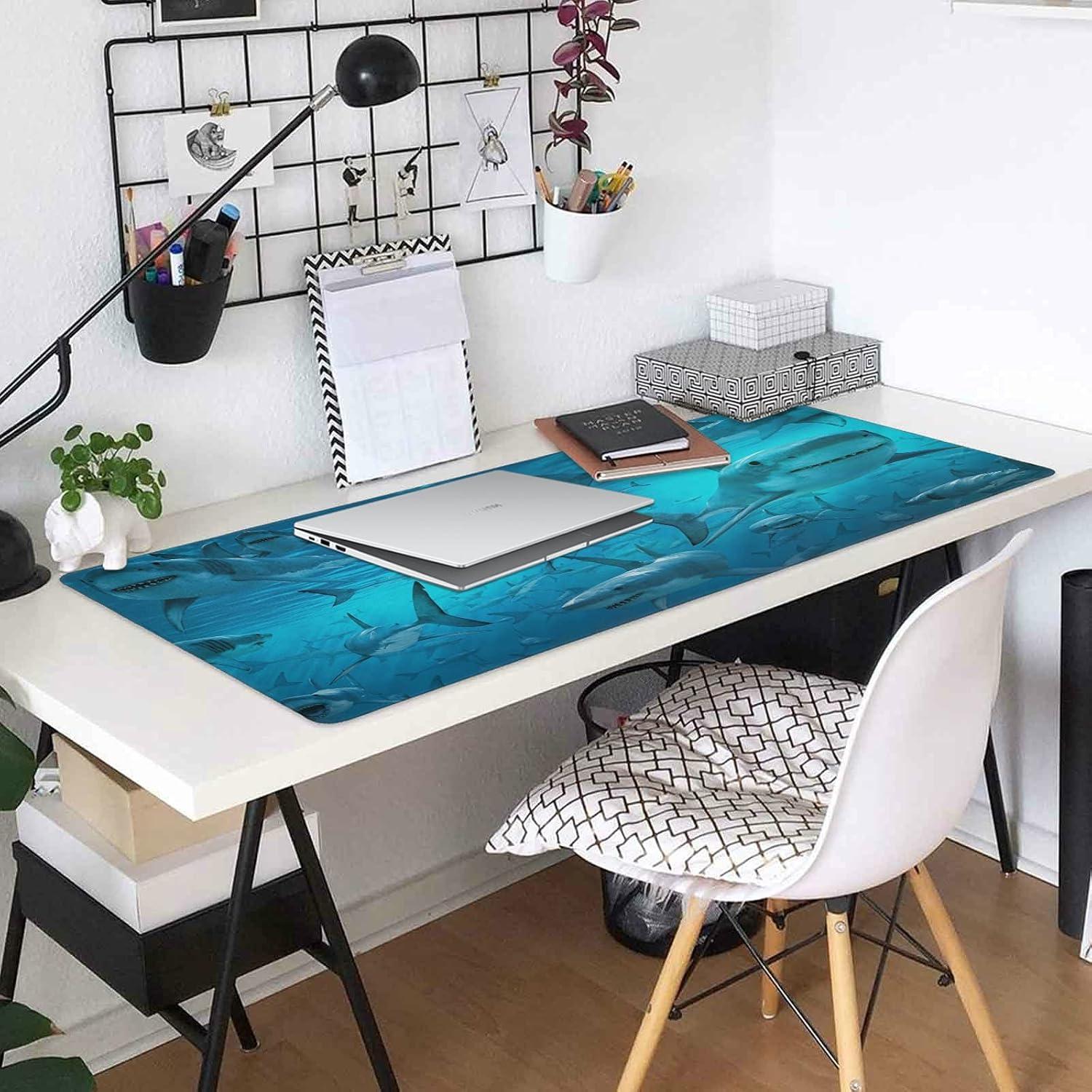 Alfombrilla de Ratón Grande xigua Sea Shark 80x40 cm Antideslizante