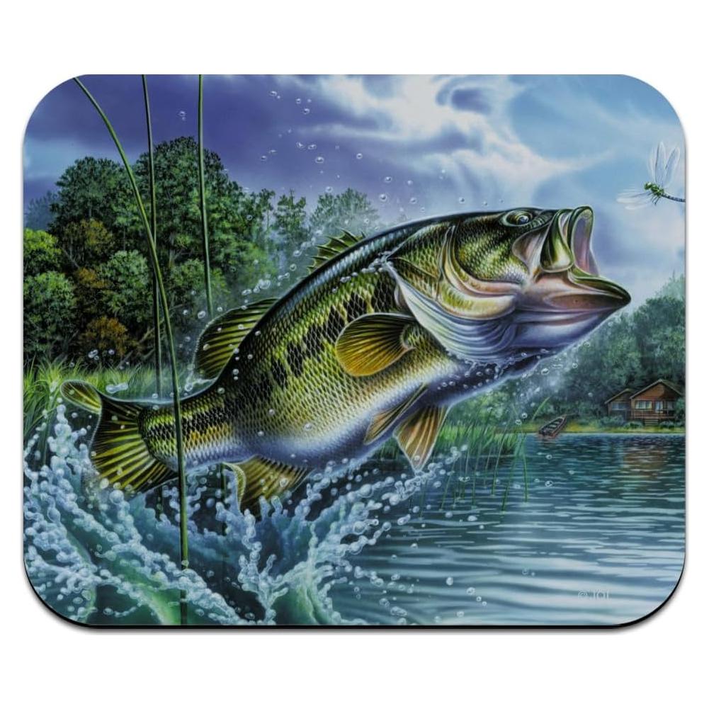 Alfombrilla de Ratón Graphics & More Largemouth Bass 23.6x19.8cm