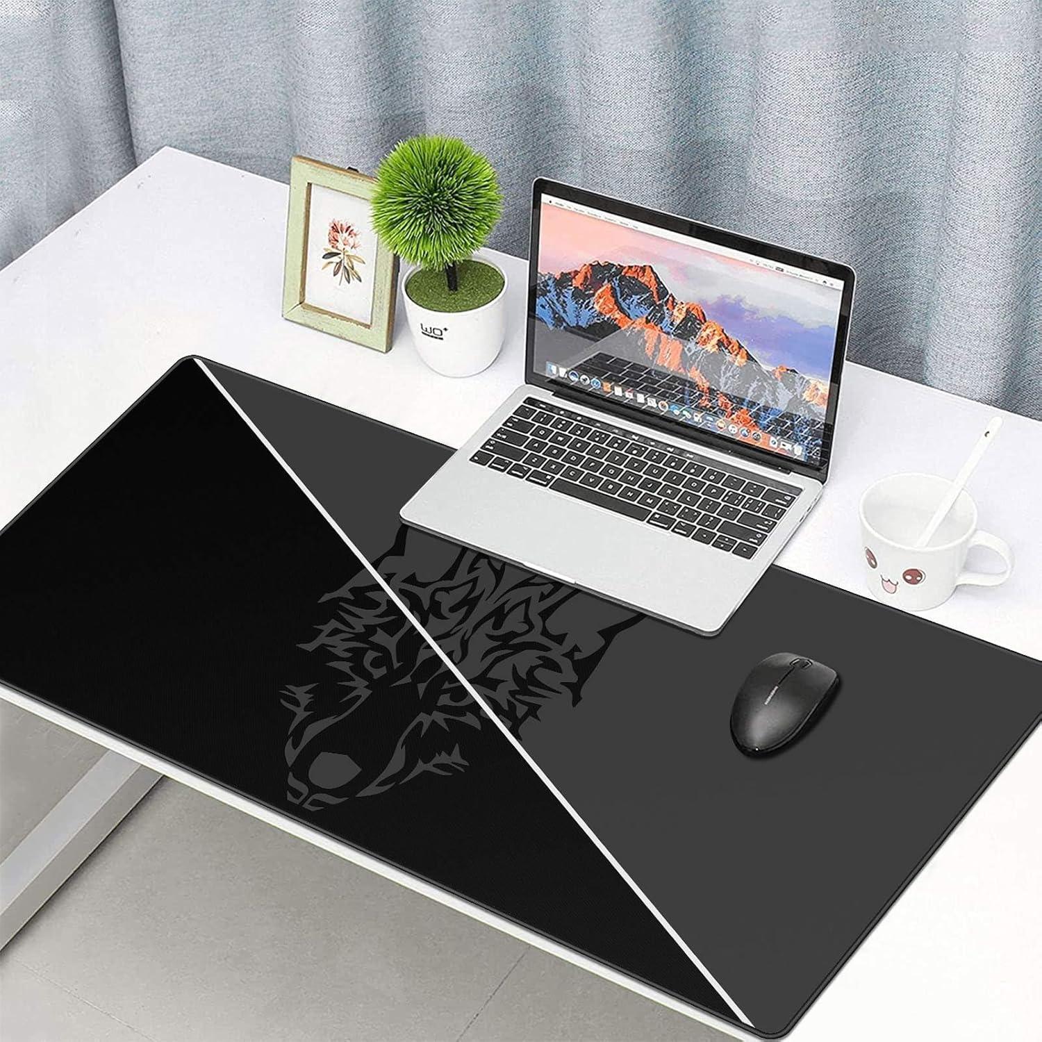 Alfombrilla de Ratón Grande Anpollo Gris 90x40 cm Antideslizante