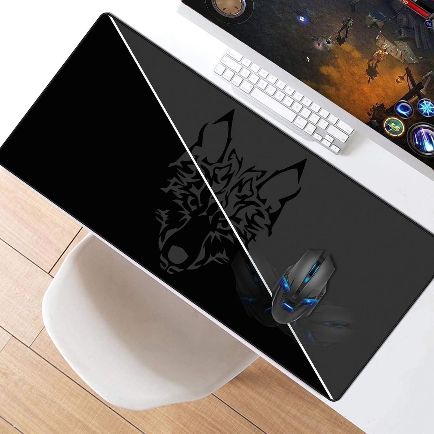 Alfombrilla de Ratón Grande Anpollo Gris 90x40 cm Antideslizante