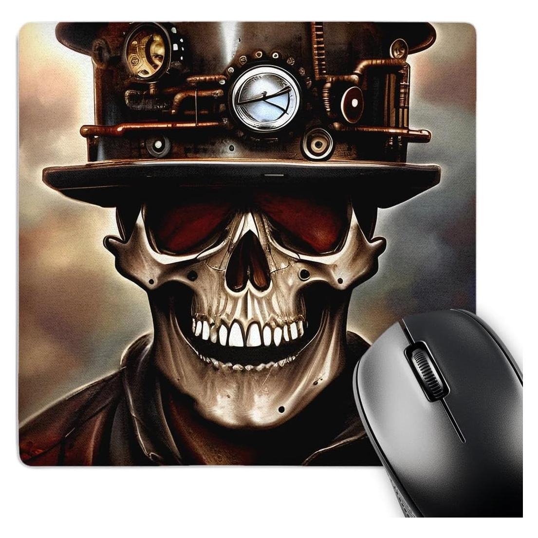 Alfombrilla para Ratón 3dRose Cráneo Steampunk 20x20 cm