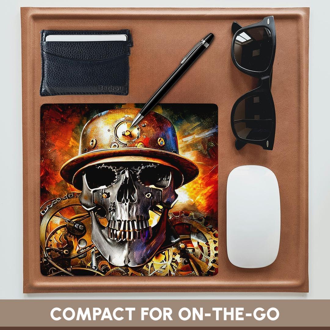 Alfombrilla para Ratón 3dRose Calavera Steampunk 20x20 cm