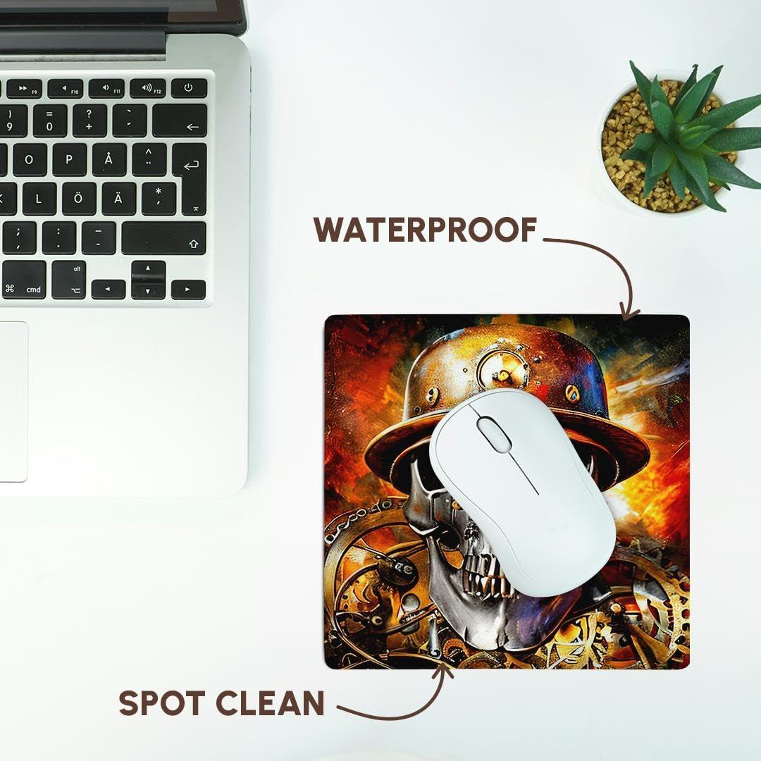 Alfombrilla para Ratón 3dRose Calavera Steampunk 20x20 cm