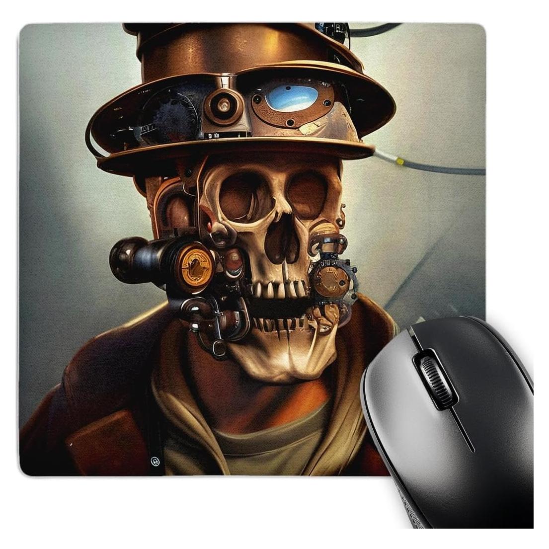 Alfombrilla para Ratón 3dRose Cráneo Steampunk 20x20 cm