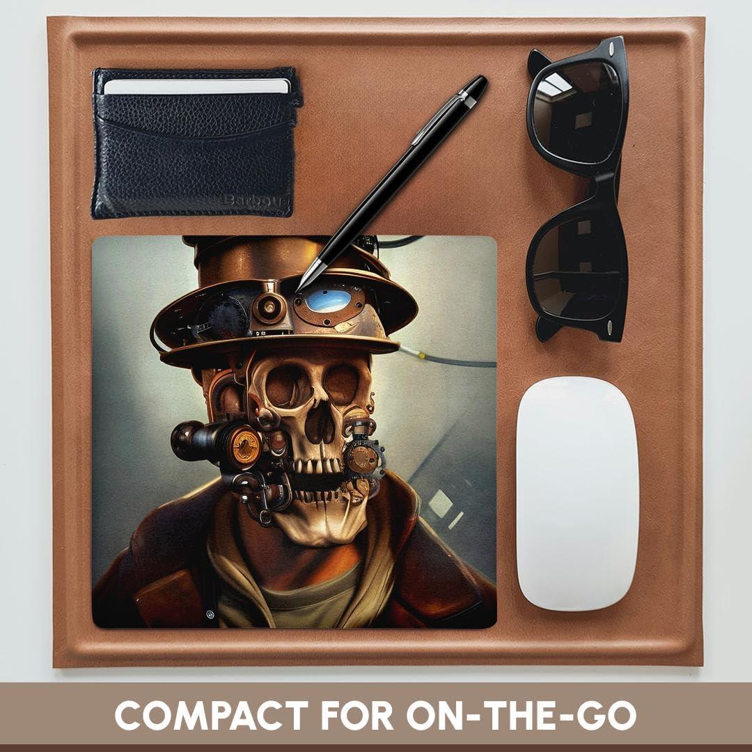 Alfombrilla para Ratón 3dRose Cráneo Steampunk 20x20 cm