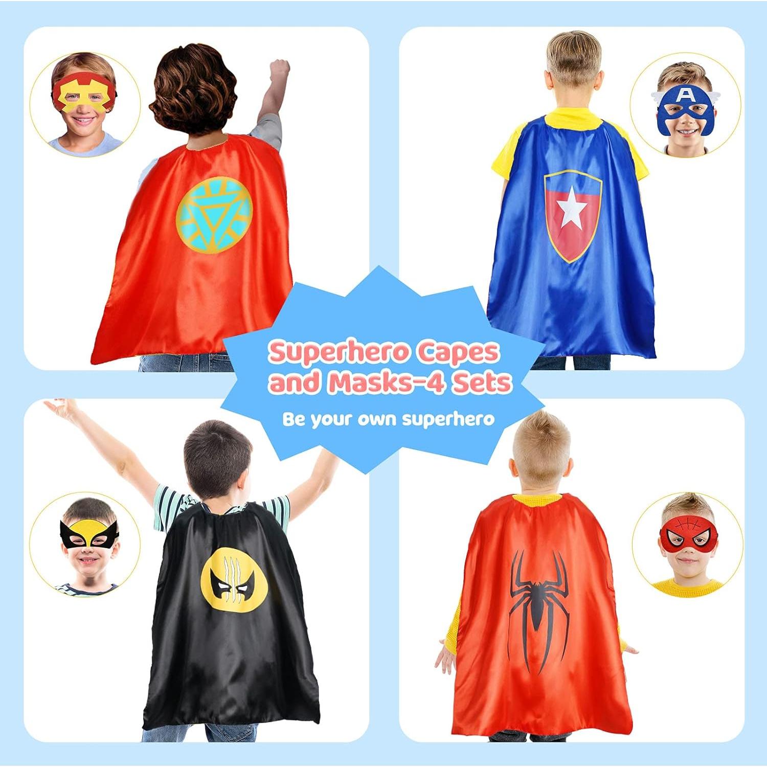 Juego de Capas de Superhéroe Roko 6 Pcs para Niños