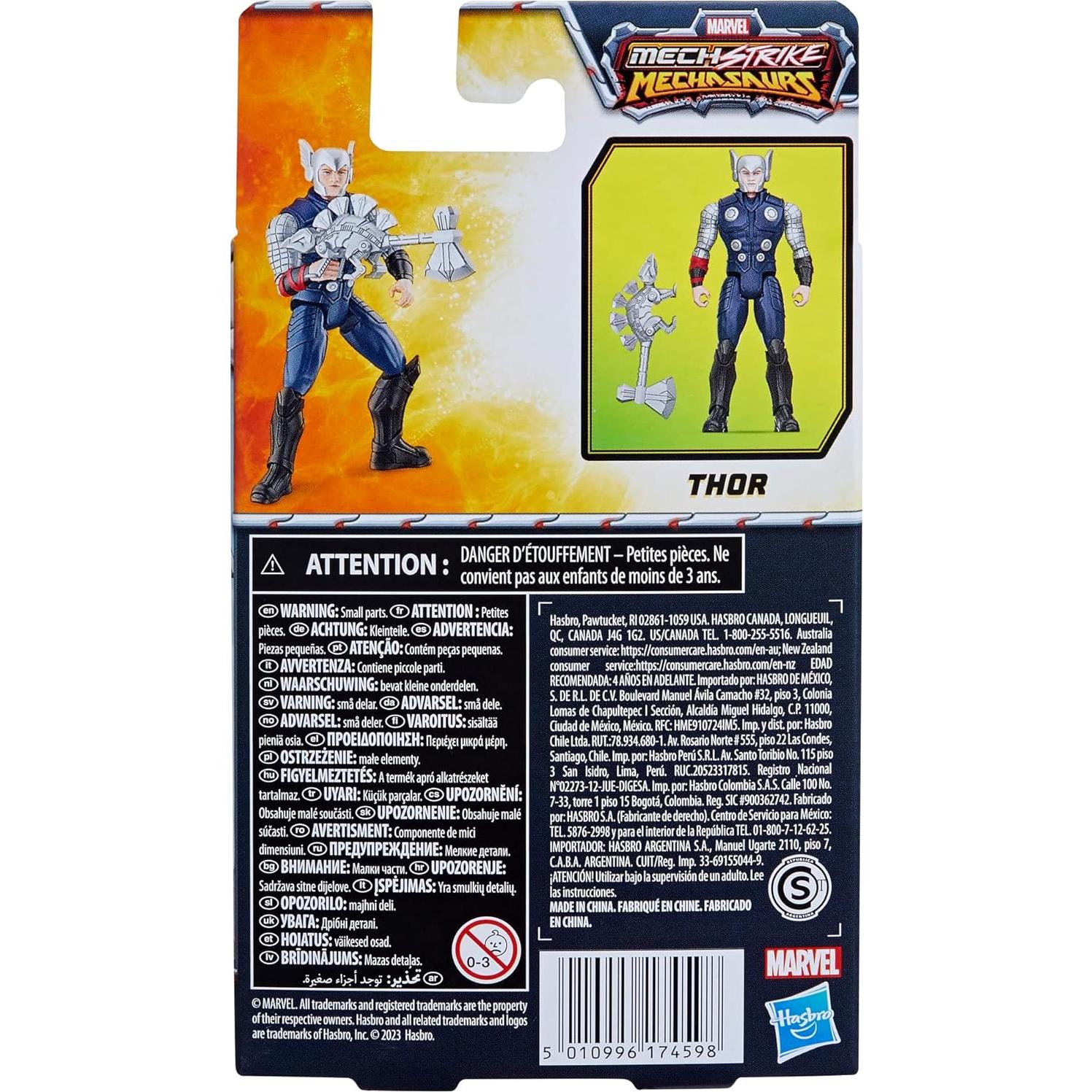 Figura de acción Thor Mech Strike Mechasaurs 10 cm con arma