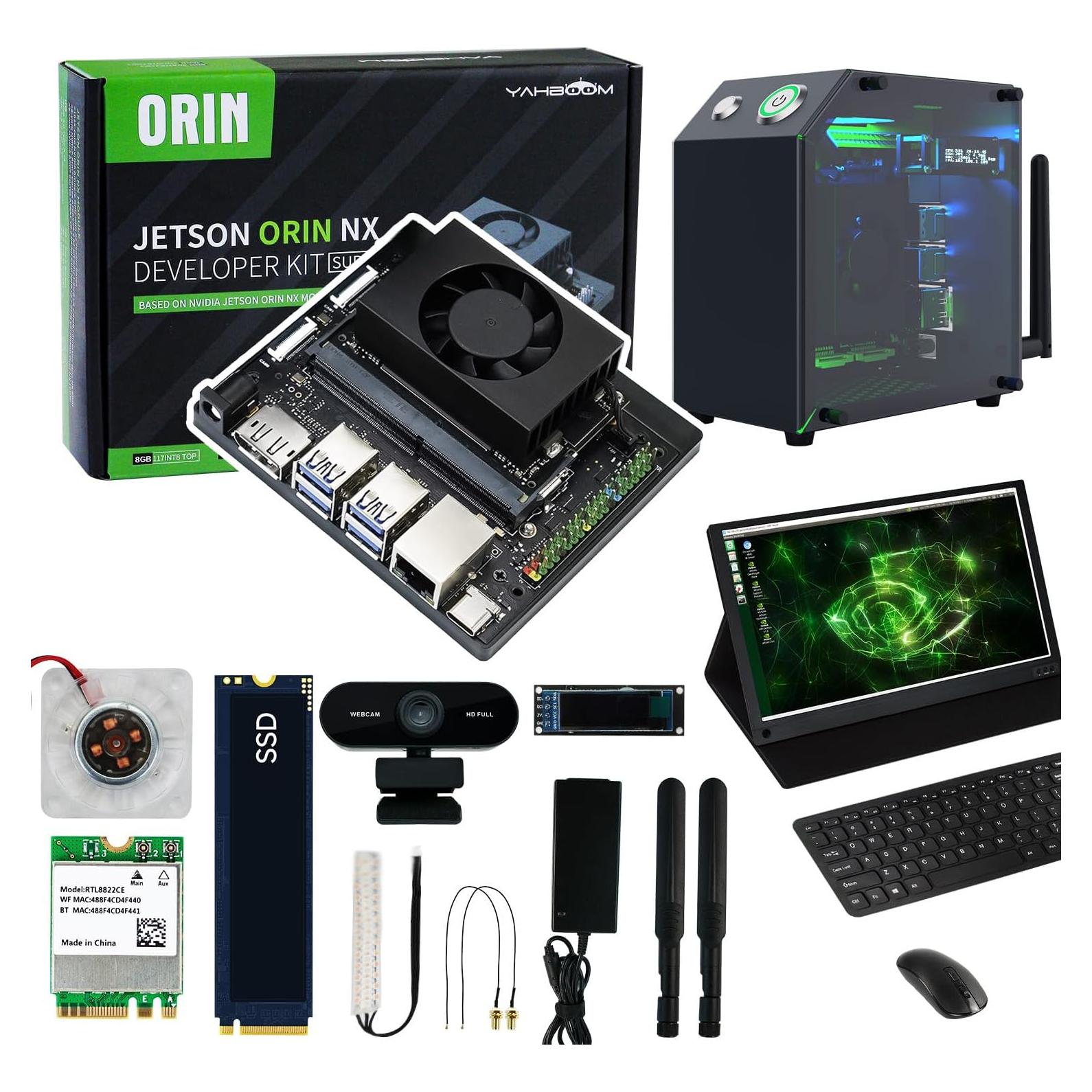 Kit Definitivo Yahboom Jetson Orin NX 16GB SSD 256GB Pantalla 15.6"