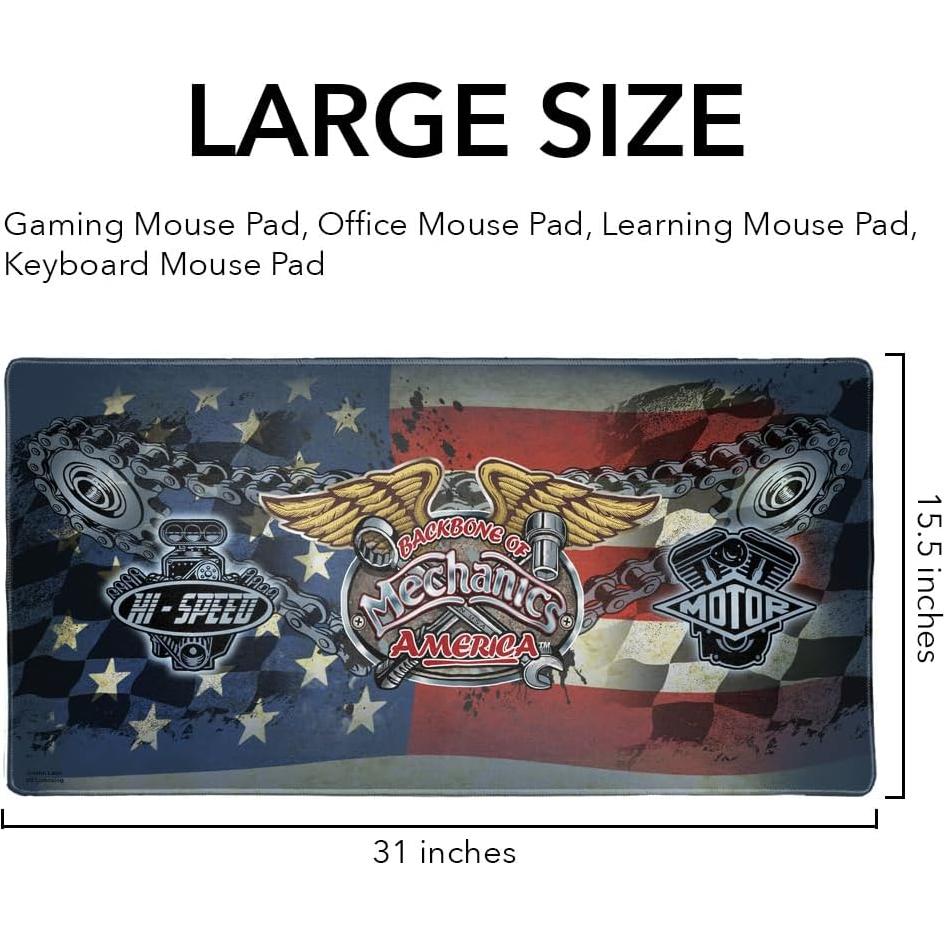 Alfombrilla de Ratón Grande Gráficos y Más 80x40cm Antideslizante