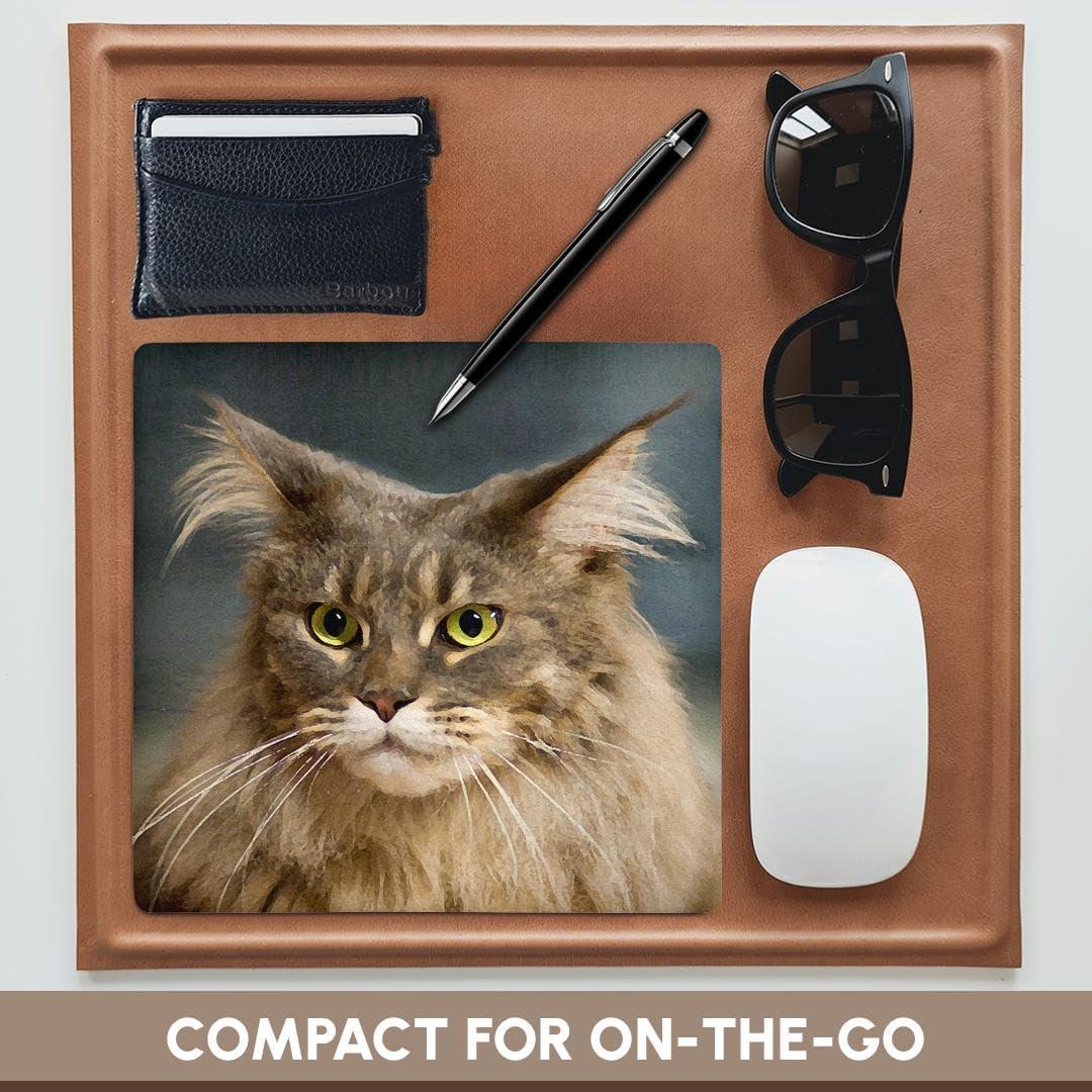 Alfombrilla para Mouse 3dRose Cuadrada 20.32cm Maine Coon