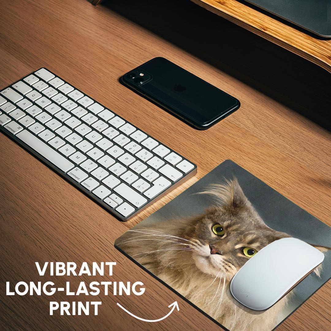 Alfombrilla para Mouse 3dRose Cuadrada 20.32cm Maine Coon