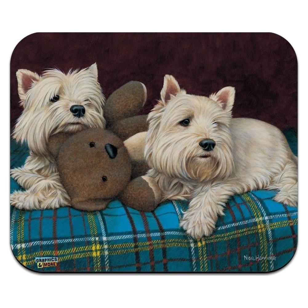 Alfombrilla de Ratón Graphics & More Westie Terrier 23.6x19.8cm