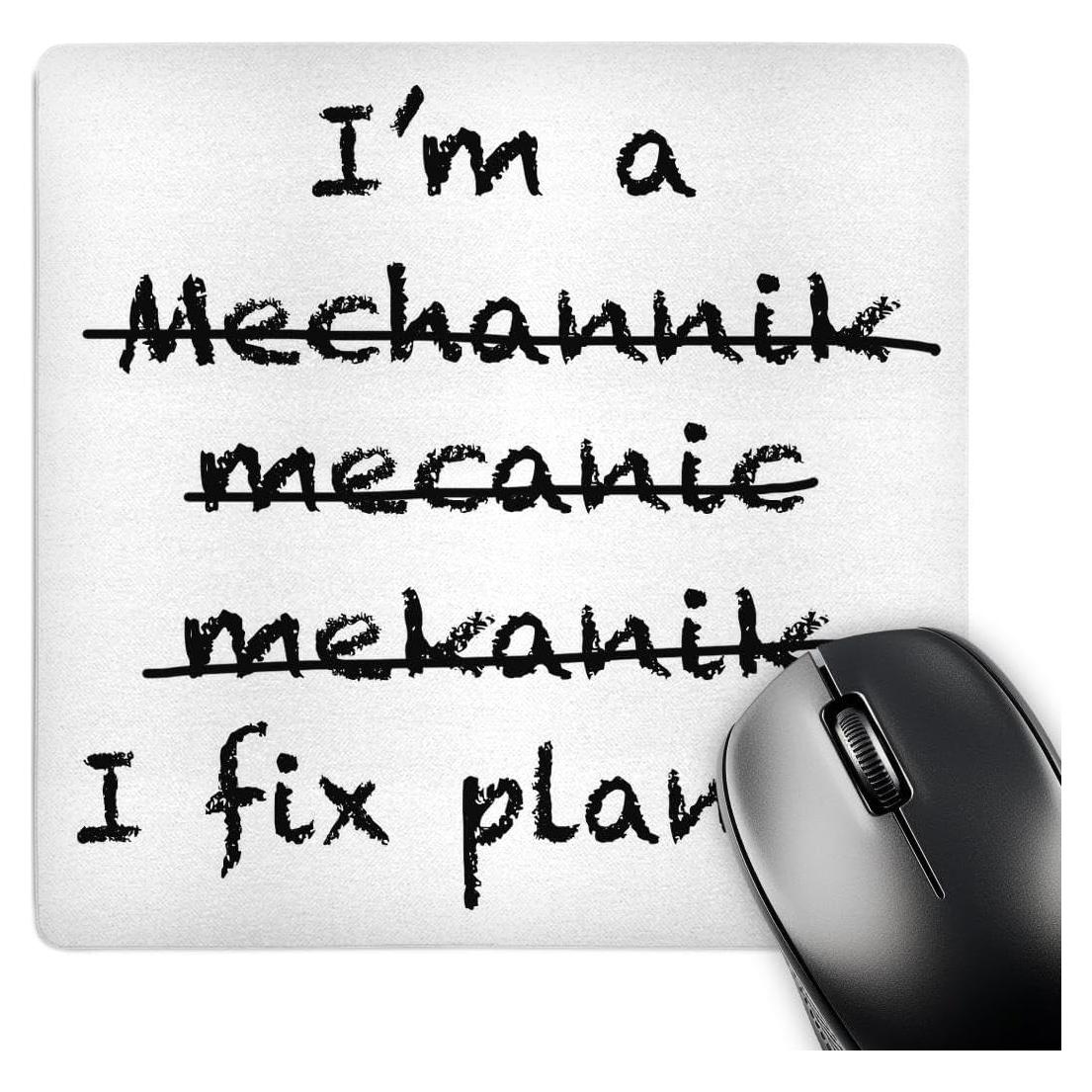 Alfombrilla de Ratón 3dRose Soy Un Mecánico 20.32x20.32 cm