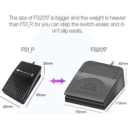Pedal de pie USB óptico PCsensor para control de programas