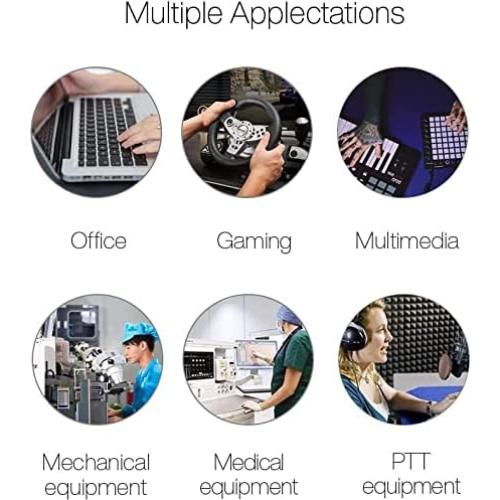 Pedal de pie USB óptico PCsensor para control de programas