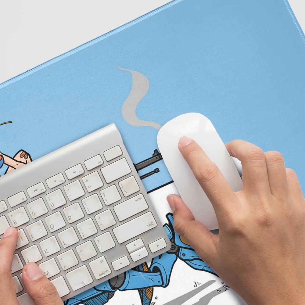 Alfombrilla de Ratón Grande Gráficos y Más 80x40 cm Antideslizante