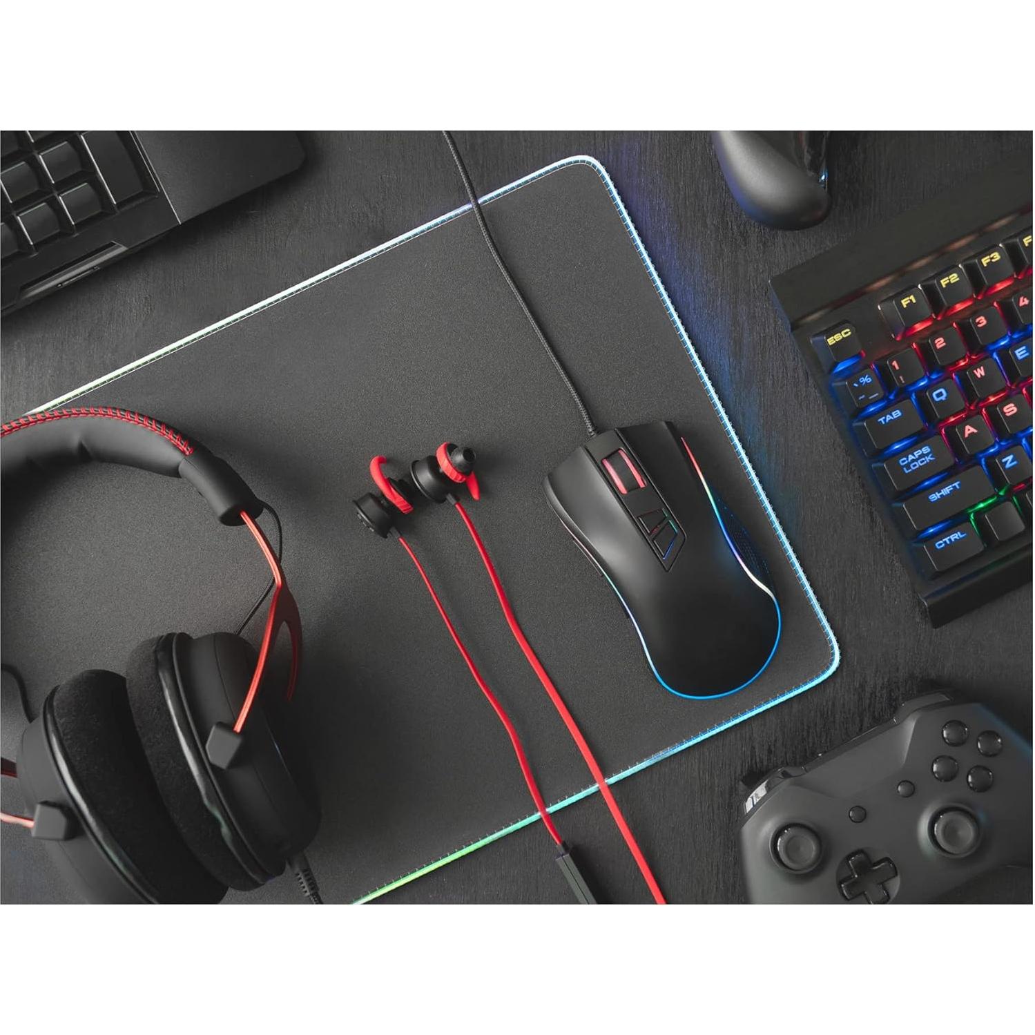 Alfombrilla de Ratón RGB Kratos Power 80x30.5cm Antideslizante