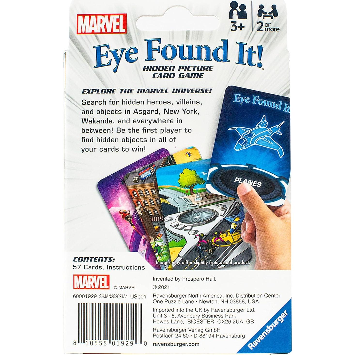 Juego de Cartas Ravensburger Marvel Eye Found It 57 cartas